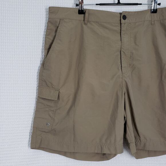 Kahala Hawaiian Shorts Mens XL Brown Cargo Hiking Elastic Waist Outdoors Nylon - Picture 10 of 16